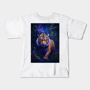 King Tiger in the forest Kids T-Shirt